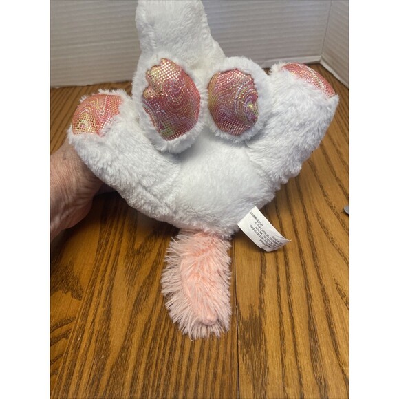 Goffa Unicorn Plush Soft Stuffed Animal White Fur with pink Sparkle Horn Preown - Picture 7 of 8